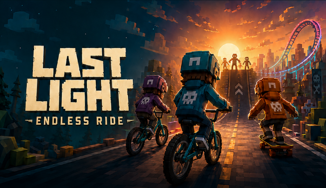 Last Light: Endless Ride — a crew racing towards the sunset